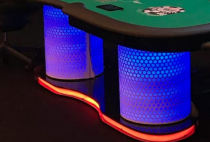 TIPO DA COLUNA DA MESA: WSOP (Base padrão preto brilho)